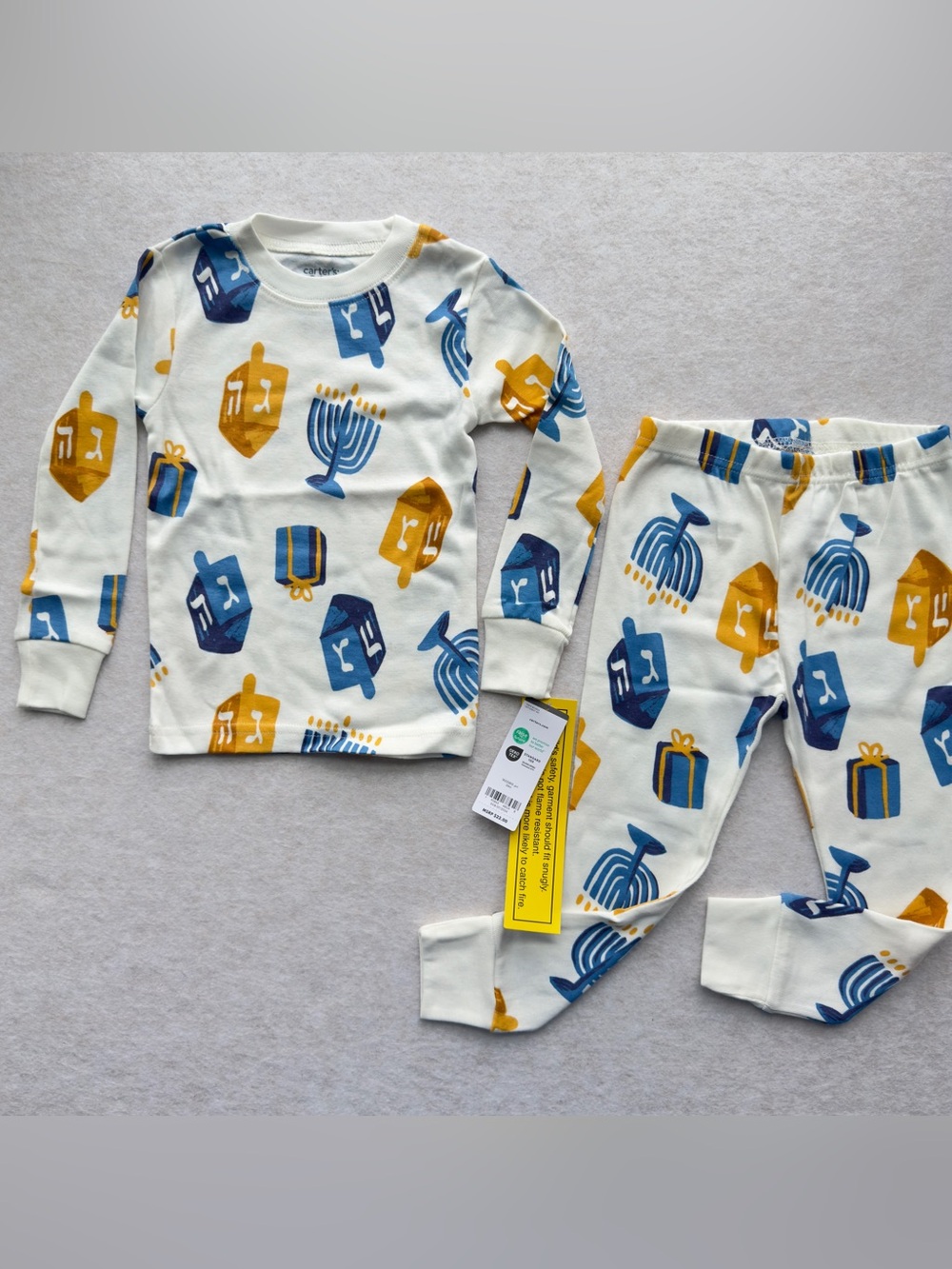 Carter’s Toddler Hanukkah Dreidel Pajama Set Size 24M NWT NEW